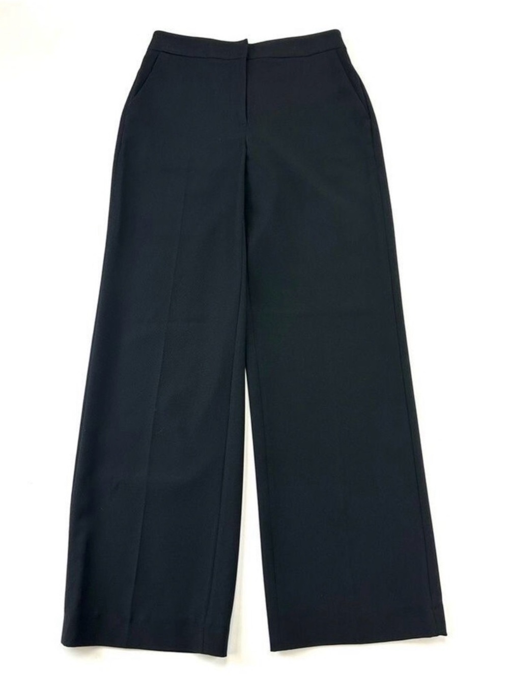 RW&Co black wide leg trousers Size 4 womens high waisted basic black Office